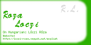 roza loczi business card
